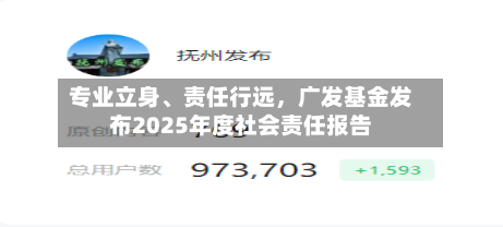 专业立身	、责任行远，广发基金发布2025年度社会责任报告-第2张图片